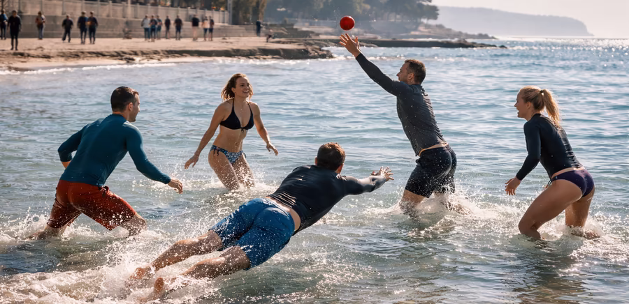 Picigin am Strand, © Unsplash