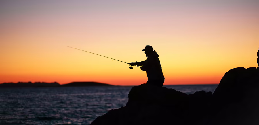 [Translate to English:] Fischen in der Dämmerung, © Unsplash