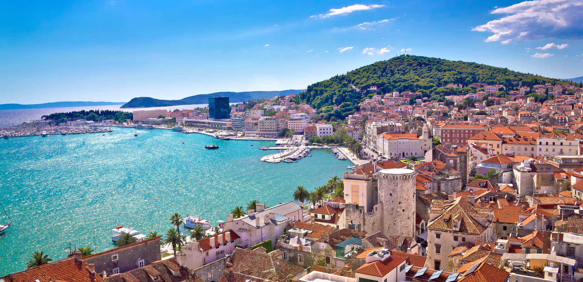 Luftaufnahme Stadt Split in Kroatien