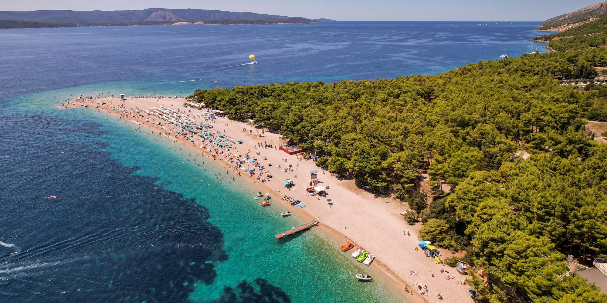 Strand Bol aus der Luftansicht
